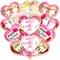 24PCS Mother's Day Balloons, Happy Mother's Day Foil Balloons 18inch Love You Mom Heart Shaped Foil Balloons for Birthday Party Decorations